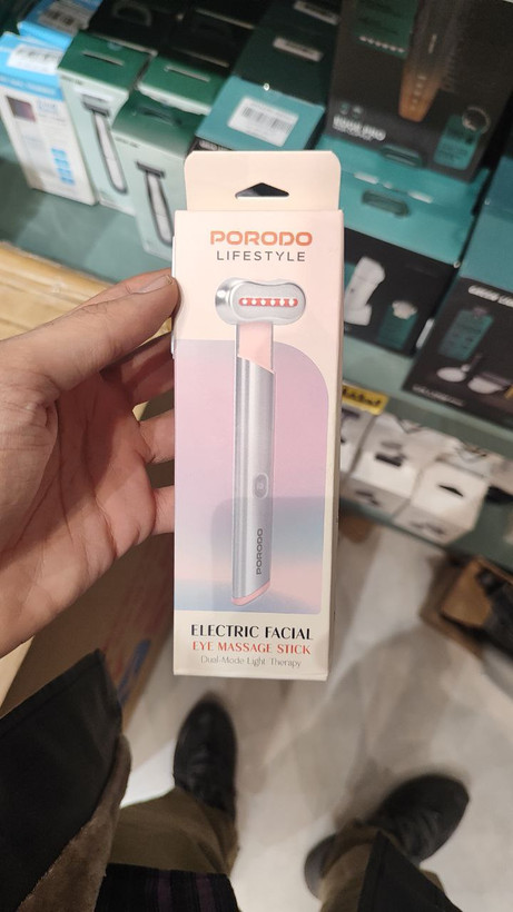 دستگاه فیشیال و ماساژور چشم Porodo با نور قرمز و آبی